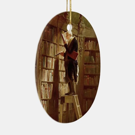 De boekworm keramisch ornament (Rechts)