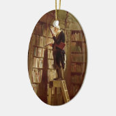 De boekworm keramisch ornament (Links)