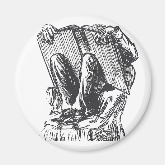 De boekworm magneet (Voorkant)