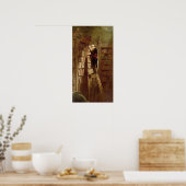 De boekworm poster (Keuken)