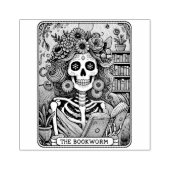 De boekworm rubberstempel (Afrduk)