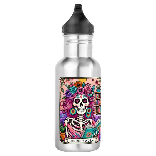 De boekworm waterfles  (Rechts)