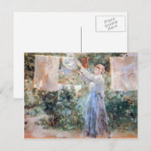 De boer die was hangt van Berthe Morisot Briefkaart (Voorkant / Achterkant)