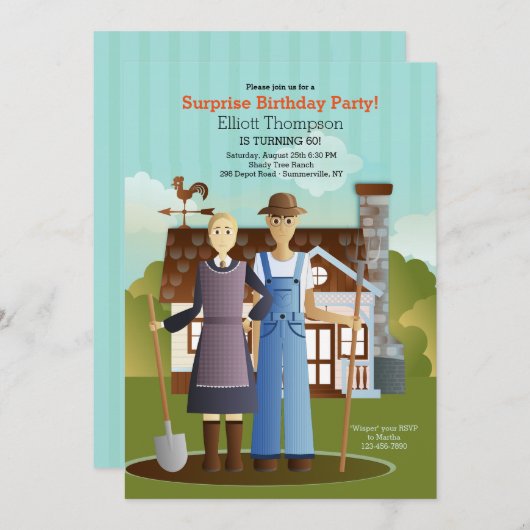 De boer en zijn vrouw kaart (Voorkant / Achterkant)