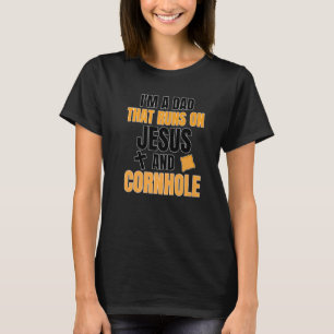 De boerderij Pickleball Cornhole Vuurkorven Tailga T-shirt