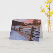 De Boerderij van de sneeuw Kaart (Gele Bloem)