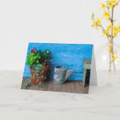 De boerderij veranda leeg Wenskaart Kaart (Gele Bloem)