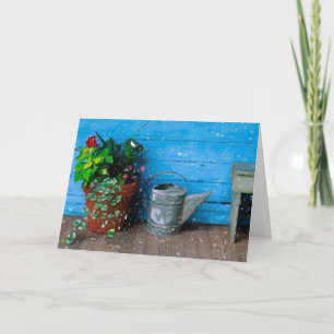 De boerderij veranda leeg Wenskaart Kaart