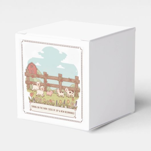 de boerderijdieren  bedankdoosjes (Voorkant Zijde)