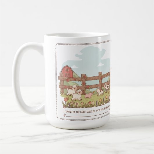 de boerderijdieren koffiemok (Links)