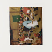 De Boerenbruiloft van Pieter Bruegel de Oude Wandkleed (Voorkant)