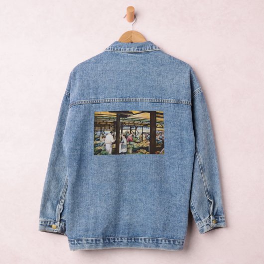 De boerenmarkt van Miskolc, Hongarije Denim Jacket (Hangar)