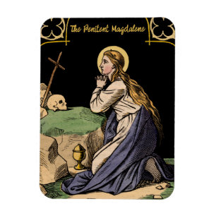 De boetvaardige Magdalena biddend Magneet