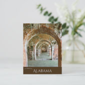 De bogen van Fort Morgan in Alabama Briefkaart (Staand voorkant)