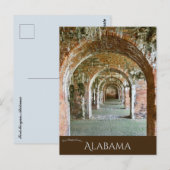De bogen van Fort Morgan in Alabama Briefkaart (Voorkant / Achterkant)