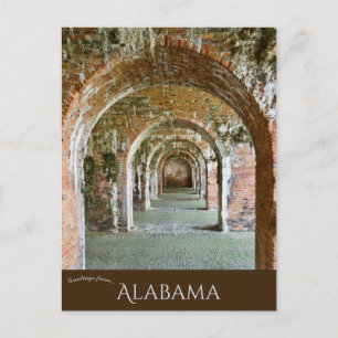 De bogen van Fort Morgan in Alabama Briefkaart