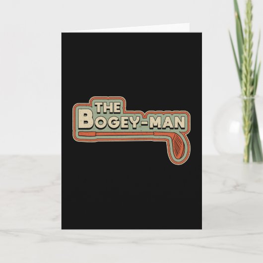 De bogey-Man Golfspeler Golfer Golfing Funny Kaart (Voorkant)