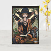 De Boheemse Creoolse Etnische Engel Willa van de Kaart (Gele Bloem)