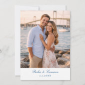 De Bohlin Save the Date met Foto Newport Harbor (Achterkant)