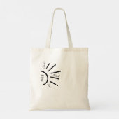 De Boho Sun Mom & Kinder Zonnestralen Canvas tas (Achterkant)