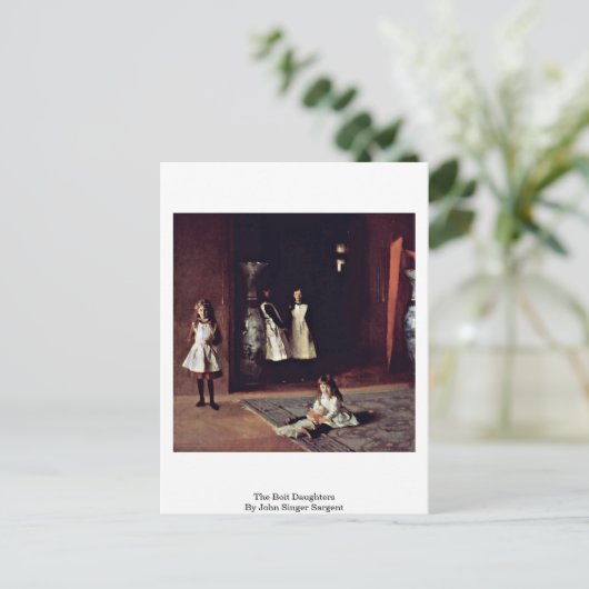 De Boit Daughters van John Singer Sargent Briefkaart (Staand voorkant)