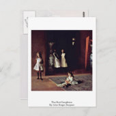 De Boit Daughters van John Singer Sargent Briefkaart (Voorkant / Achterkant)