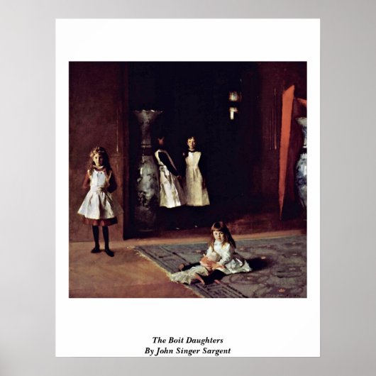 De Boit Daughters van John Singer Sargent Poster (Voorkant)