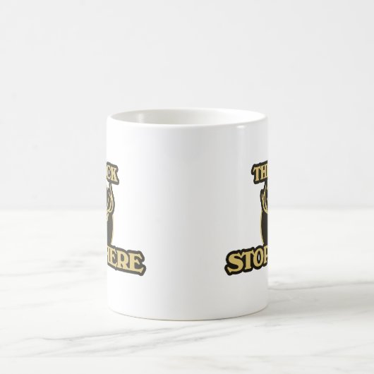 De bok stopt hier met jagen koffiemok (Center)