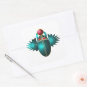 De bokkever, Egyptische symbolen Vierkante Sticker (Envelop)