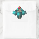 De bokkever, Egyptische symbolen Vierkante Sticker (Tas)