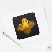 De bokkever, Egyptische symbolen Vierkante Sticker (Envelop)