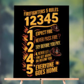 De Bold Firefighters Code Acryl Bord (Neutraal)