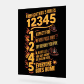 De Bold Firefighters Code Acryl Bord (Hoek)