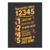 De Bold Firefighters Code Foto Afdruk (Voorkant)