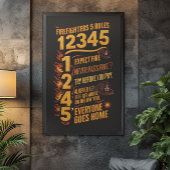 De Bold Firefighters Code Foto Afdruk