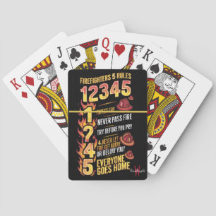 De Bold Firefighters Code Pokerkaarten