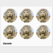 De Bold Lion van Massa, Ronde Sticker, Glanzend Sticker (Vel)