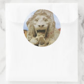 De Bold Lion van Massa, Ronde Sticker, Glanzend Sticker (Tas)