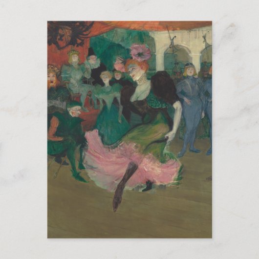 De Bolero dansen - Toulouse-Lautrec Schilderij Briefkaart (Voorkant)