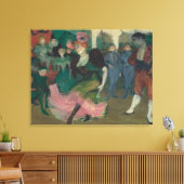 De Bolero dansen - Toulouse-Lautrec Schilderij Canvas Afdruk (Insitu (Woonkamer))