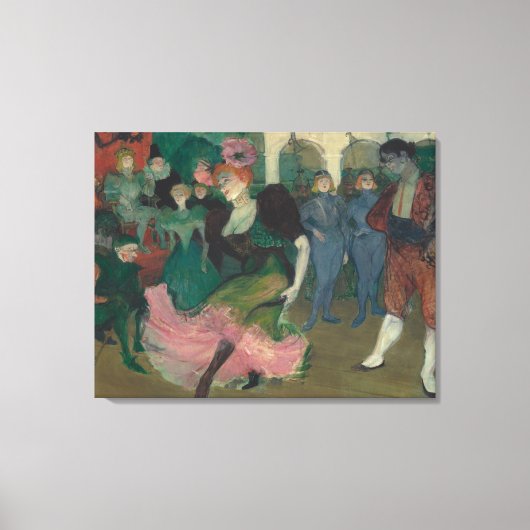 De Bolero dansen - Toulouse-Lautrec Schilderij Canvas Afdruk (Voorkant)