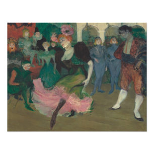 De Bolero dansen - Toulouse-Lautrec Schilderij Foto Afdruk