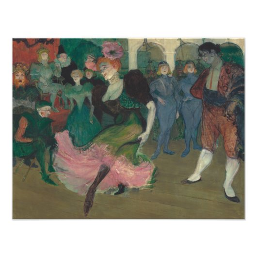 De Bolero dansen - Toulouse-Lautrec Schilderij Foto Afdruk (Voorkant)