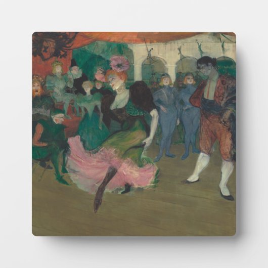 De Bolero dansen - Toulouse-Lautrec Schilderij Fotoplaat (Voorkant)