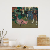 De Bolero dansen - Toulouse-Lautrec Schilderij Poster (Keuken)