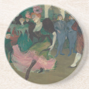 De Bolero dansen - Toulouse-Lautrec Schilderij Zandsteen Onderzetter