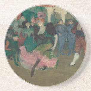 De Bolero dansen - Toulouse-Lautrec Schilderij Zandsteen Onderzetter