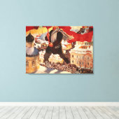 De Bolsjewik, 1920 Canvas Afdruk (Insitu (Houten vloer))
