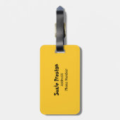 De Bomb Retro tilt Red/Gold ID553 Bagagelabel (Achterkant verticaal)