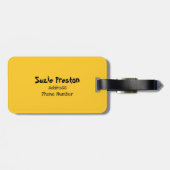 De Bomb Retro tilt Red/Gold ID553 Bagagelabel (Achterkant horizontaal)